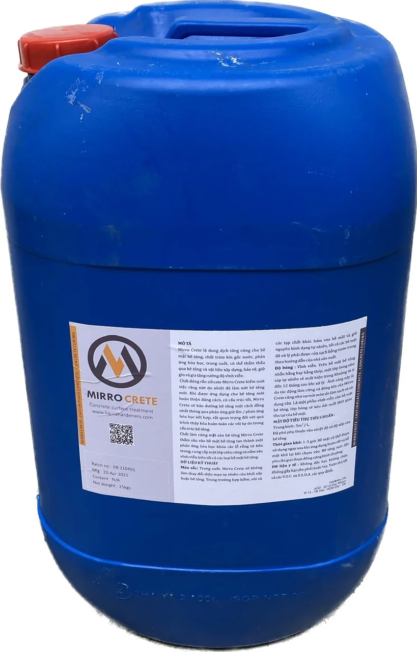Liquid hardener mirrocrete