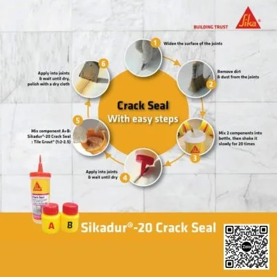 fill vết nứt bê tông sikadur crack seal
