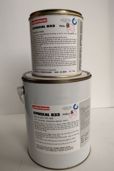 Keo bơm vết nứt bê tông Eposeal 833 1 Keo bơm vết nứt Eposeal 833