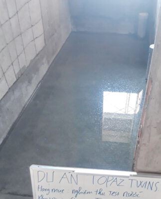 Test nước chống thấm cổ ống