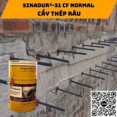 Sikadur 31 CF Normal keo cấy cốt thép 2 Sikadur 31 CF Normal keo cấy cốt thép - Ảnh 2