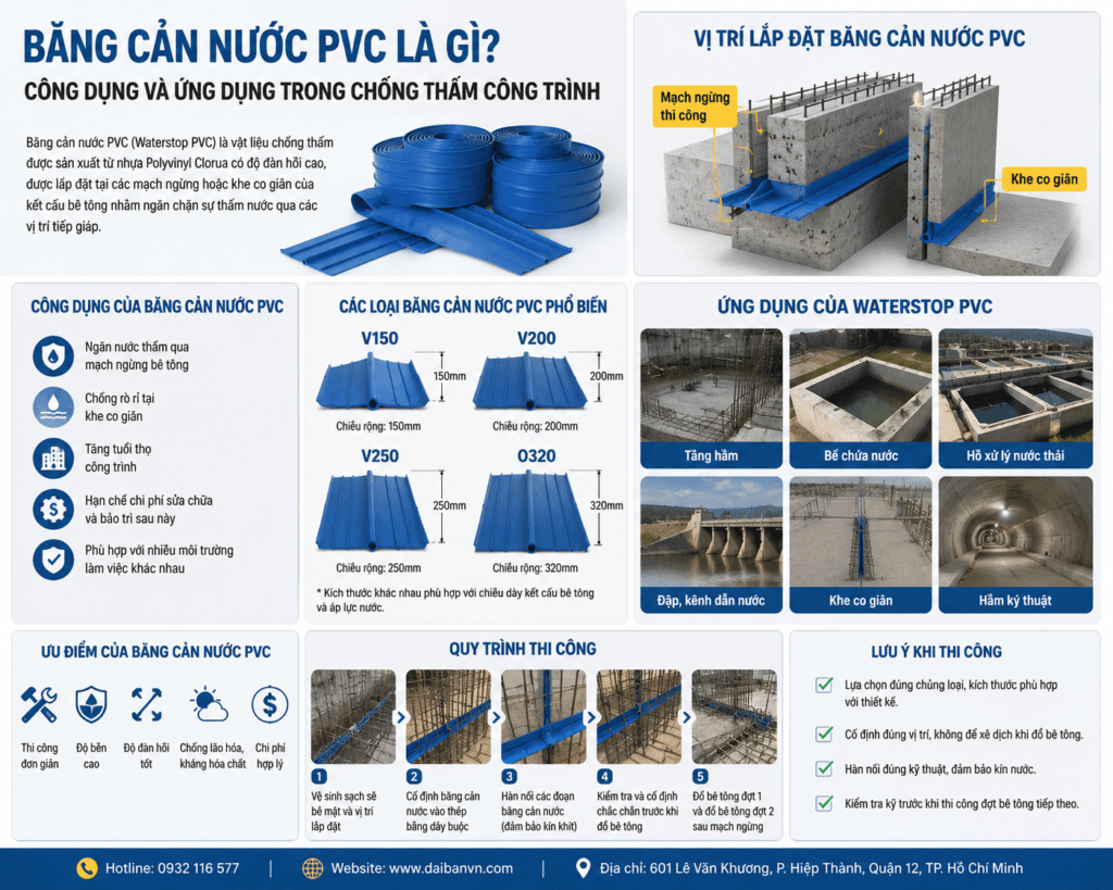 băng cản nước pvc là gì